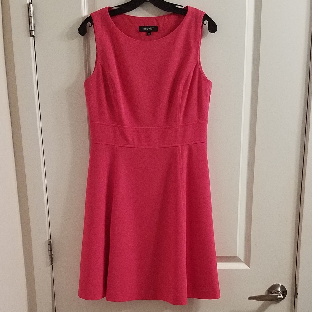 Nine West Sleeveless Pink A-Line Dress